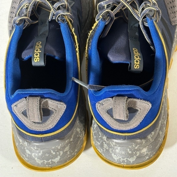 ADIDAS Sport Gray Blue  Athletic Running Runner Track Shoes - Picture 5 of 9